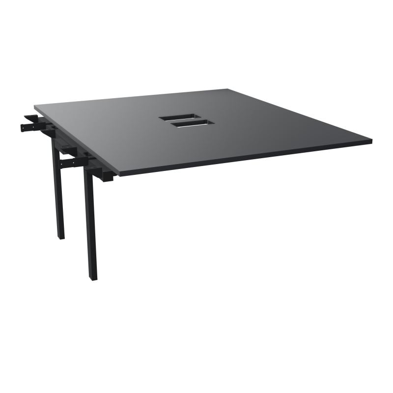 BENCH SUIVANT CONECT L140XP165CM-MONOPLAT EP25MM NS TRAPPES -PIET INTERM. CARRE    R9 ZP