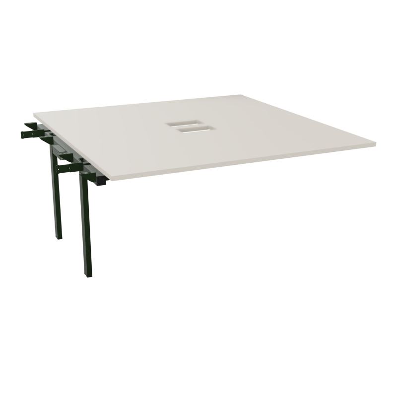 BENCH SUIVANT CONECT L160XP165CM-MONOPLAT EP25MM NS TRAPPES -PIET INTERM. CARRE N5 ST