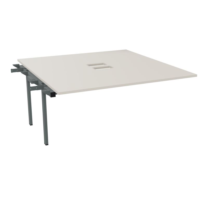 BENCH SUIVANT CONECT L160XP165CM-MONOPLAT EP25MM NS TRAPPES -PIET INTERM. CARRE N5 SU