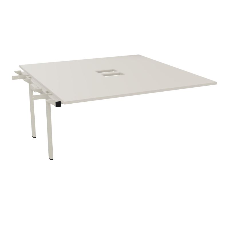 BENCH SUIVANT CONECT L160XP165CM-MONOPLAT EP25MM NS TRAPPES -PIET INTERM. CARRE N5 ZC