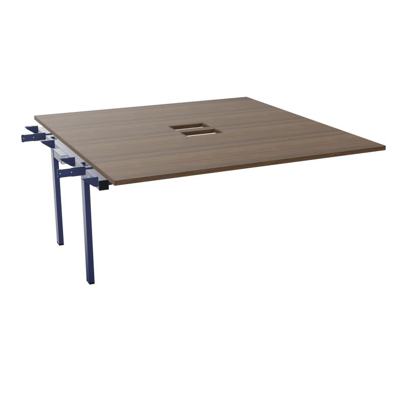 BENCH SUIVANT CONECT L160XP165CM-MONOPLAT EP25MM NS TRAPPES -PIET INTERM. CARRE N6 X4