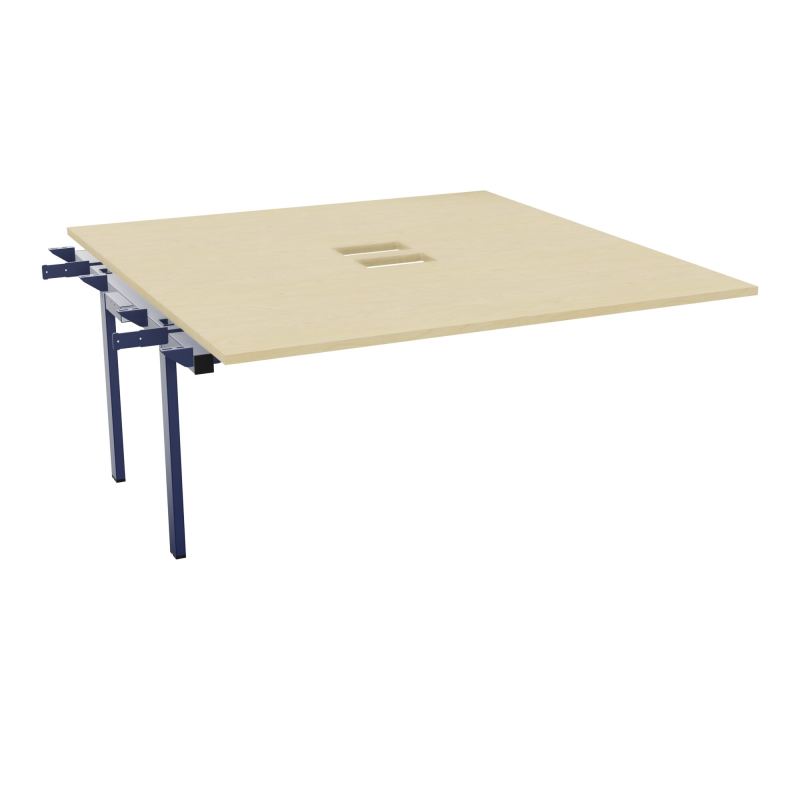 BENCH SUIVANT CONECT L160XP165CM-MONOPLAT EP25MM NS TRAPPES -PIET INTERM. CARRE N8 X4