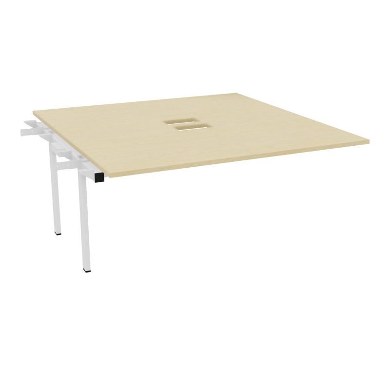 BENCH SUIVANT CONECT L160XP165CM-MONOPLAT EP25MM NS TRAPPES -PIET INTERM. CARRE N8 ZO