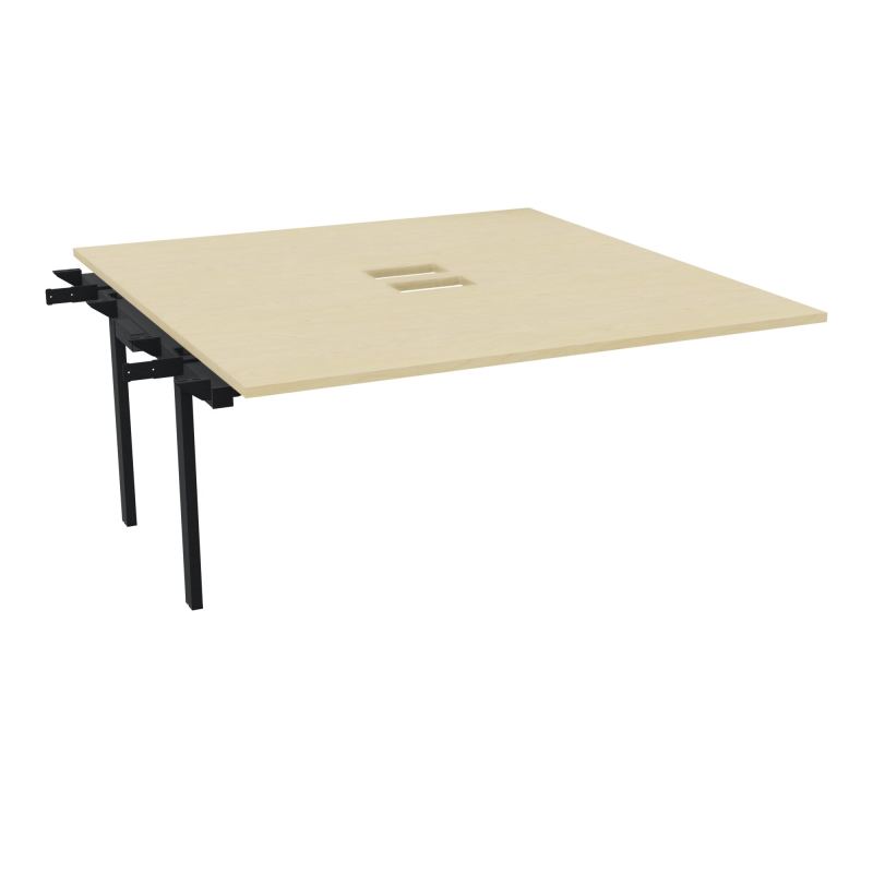 BENCH SUIVANT CONECT L160XP165CM-MONOPLAT EP25MM NS TRAPPES -PIET INTERM. CARRE N8 ZP