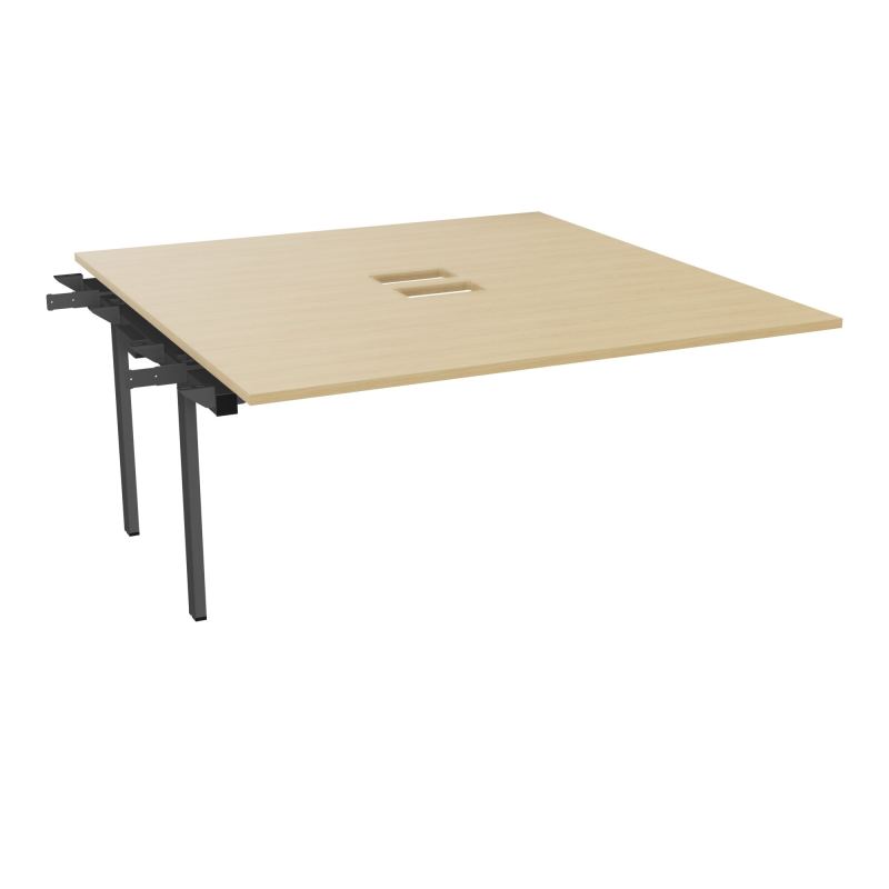 BENCH SUIVANT CONECT L160XP165CM-MONOPLAT EP25MM NS TRAPPES -PIET INTERM. CARRE    R1 SC