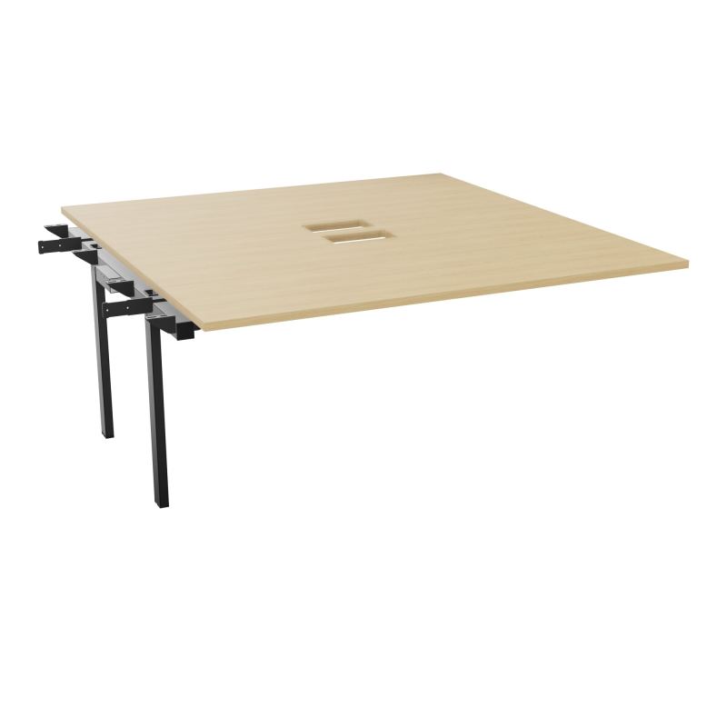 BENCH SUIVANT CONECT L160XP165CM-MONOPLAT EP25MM NS TRAPPES -PIET INTERM. CARRE    R1 SG