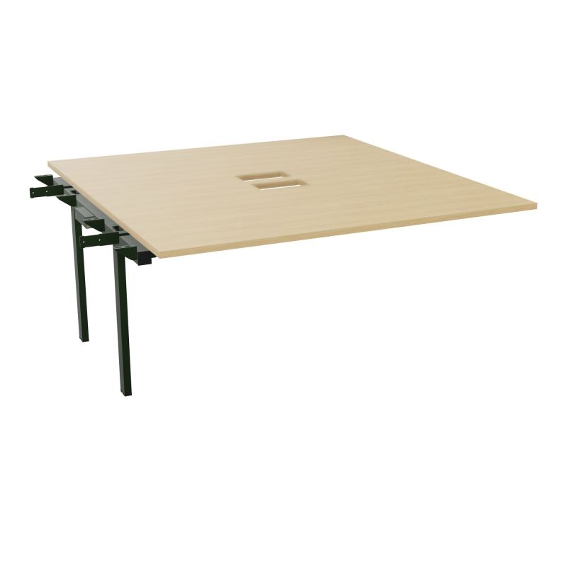 BENCH SUIVANT CONECT L160XP165CM-MONOPLAT EP25MM NS TRAPPES -PIET INTERM. CARRE    R1 ST