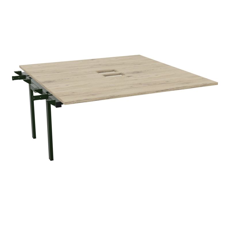 BENCH SUIVANT CONECT L160XP165CM-MONOPLAT EP25MM NS TRAPPES -PIET INTERM. CARRE R3 ST