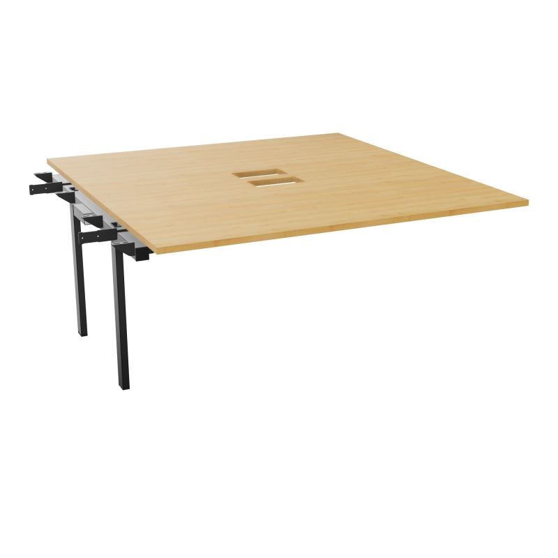 BENCH SUIVANT CONECT L160XP165CM-MONOPLAT EP25MM NS TRAPPES -PIET INTERM. CARRE    R5 SG