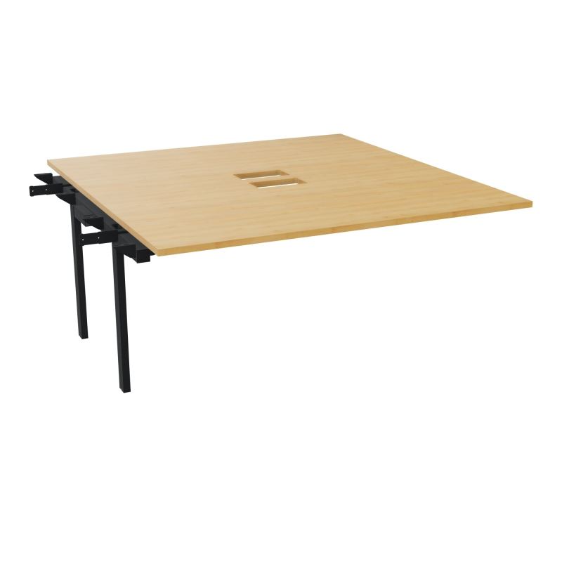 BENCH SUIVANT CONECT L160XP165CM-MONOPLAT EP25MM NS TRAPPES -PIET INTERM. CARRE    R5 ZP