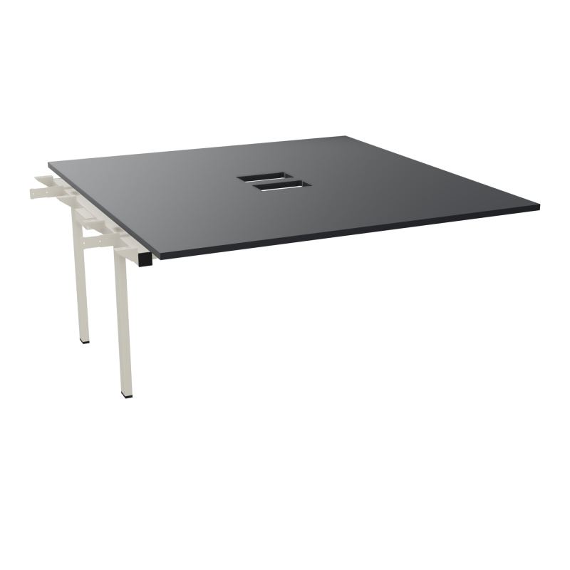 BENCH SUIVANT CONECT L160XP165CM-MONOPLAT EP25MM NS TRAPPES -PIET INTERM. CARRE    R9 ZC