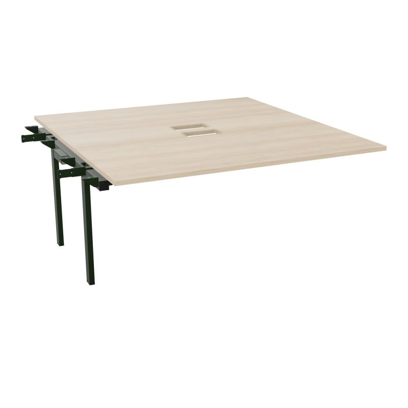 BENCH SUIVANT CONECT L160XP165CM-MONOPLAT EP25MM NS TRAPPES -PIET INTERM. CARRE RZ ST