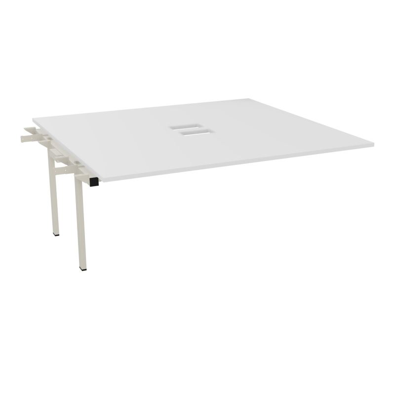 BENCH SUIVANT CONECT L180XP165CM-MONOPLAT EP25MM NS TRAPPES -PIET INTERM. CARRE MG ZC