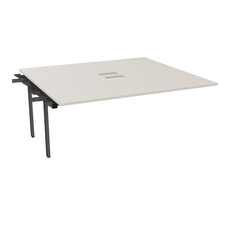 BENCH SUIVANT CONECT L180XP165CM-MONOPLAT EP25MM NS TRAPPES -PIET INTERM. CARRE N5 SC