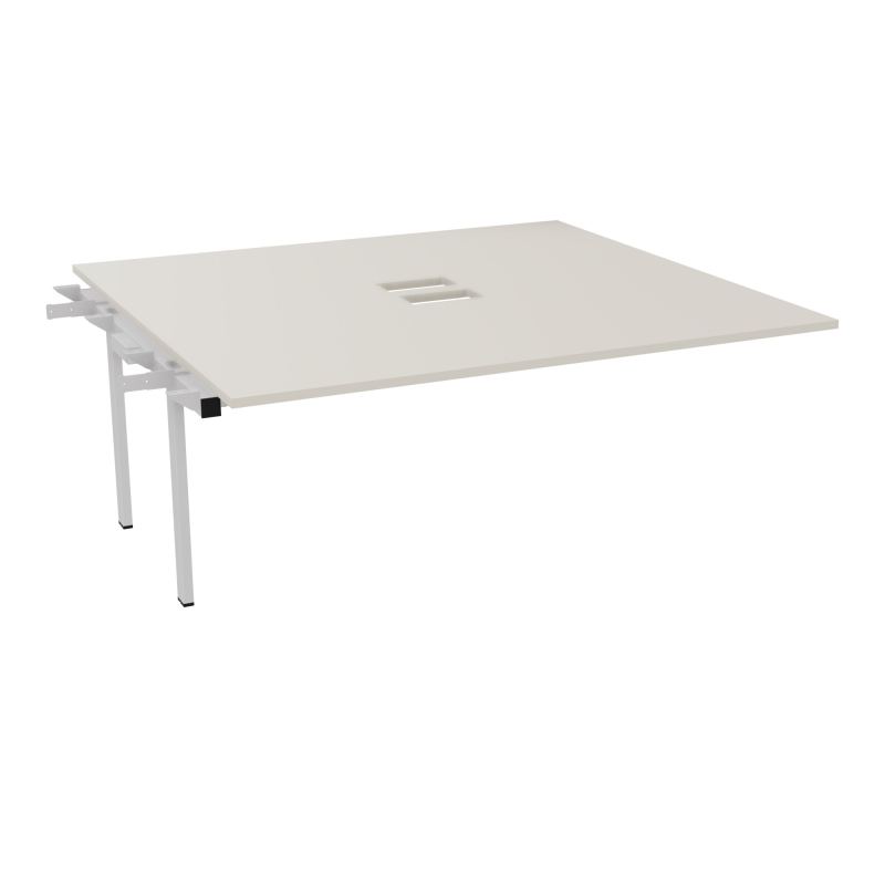 BENCH SUIVANT CONECT L180XP165CM-MONOPLAT EP25MM NS TRAPPES -PIET INTERM. CARRE N5 SD