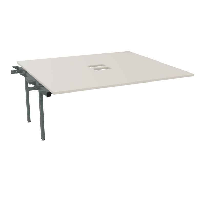 BENCH SUIVANT CONECT L180XP165CM-MONOPLAT EP25MM NS TRAPPES -PIET INTERM. CARRE N5 SU