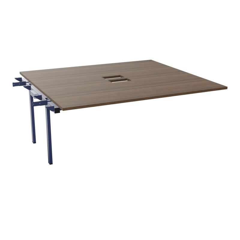 BENCH SUIVANT CONECT L180XP165CM-MONOPLAT EP25MM NS TRAPPES -PIET INTERM. CARRE N6 X4