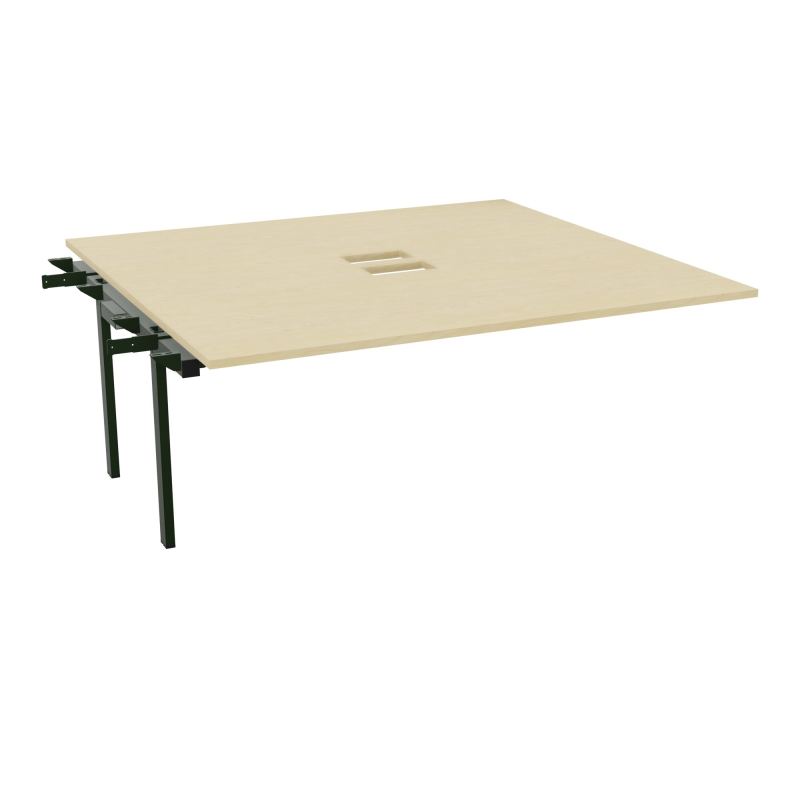 BENCH SUIVANT CONECT L180XP165CM-MONOPLAT EP25MM NS TRAPPES -PIET INTERM. CARRE N8 ST