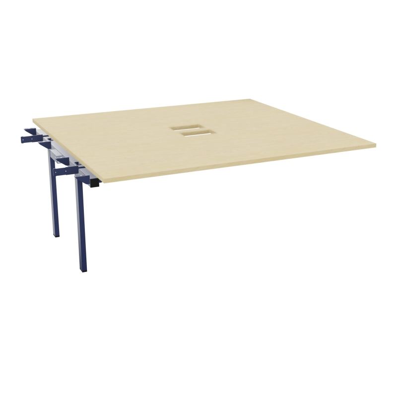 BENCH SUIVANT CONECT L180XP165CM-MONOPLAT EP25MM NS TRAPPES -PIET INTERM. CARRE N8 X4