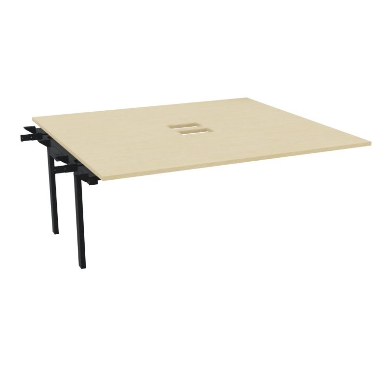 BENCH SUIVANT CONECT L180XP165CM-MONOPLAT EP25MM NS TRAPPES -PIET INTERM. CARRE N8 ZP