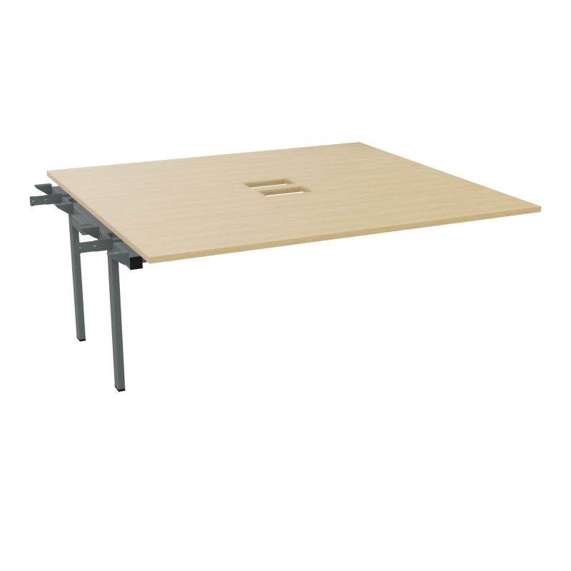 BENCH SUIVANT CONECT L180XP165CM-MONOPLAT EP25MM NS TRAPPES -PIET INTERM. CARRE    R1 SU