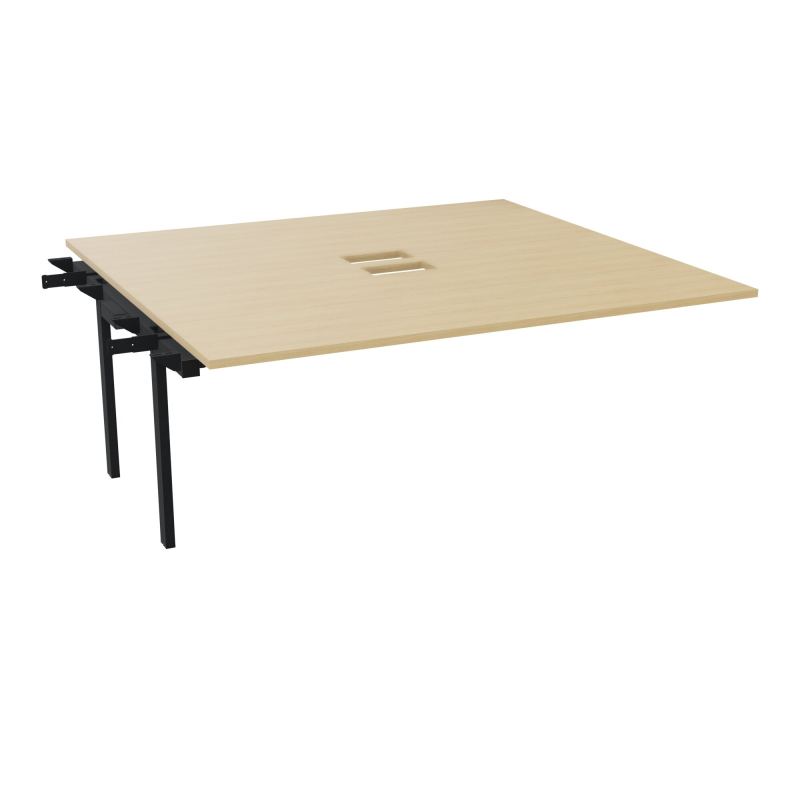 BENCH SUIVANT CONECT L180XP165CM-MONOPLAT EP25MM NS TRAPPES -PIET INTERM. CARRE    R1 ZP