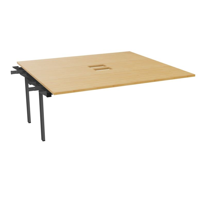 BENCH SUIVANT CONECT L180XP165CM-MONOPLAT EP25MM NS TRAPPES -PIET INTERM. CARRE    R5 SC