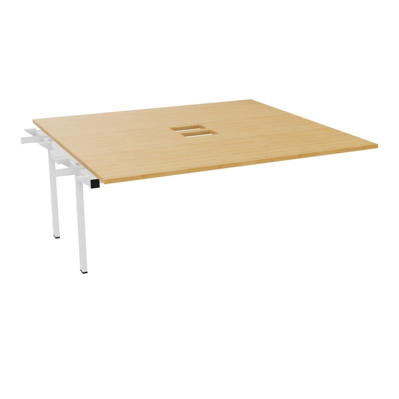 BENCH SUIVANT CONECT L180XP165CM-MONOPLAT EP25MM NS TRAPPES -PIET INTERM. CARRE    R5 SO