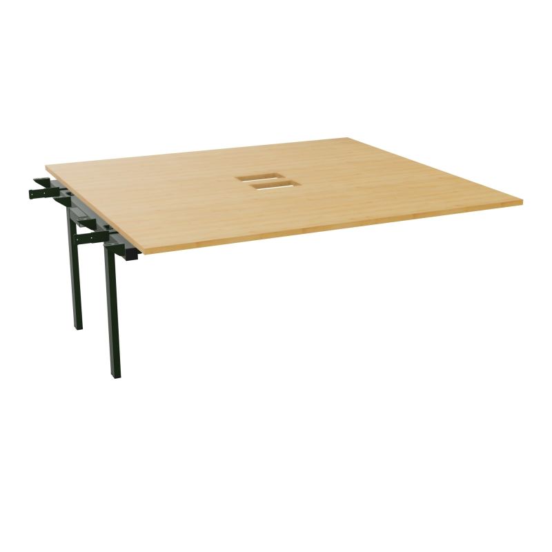 BENCH SUIVANT CONECT L180XP165CM-MONOPLAT EP25MM NS TRAPPES -PIET INTERM. CARRE    R5 ST