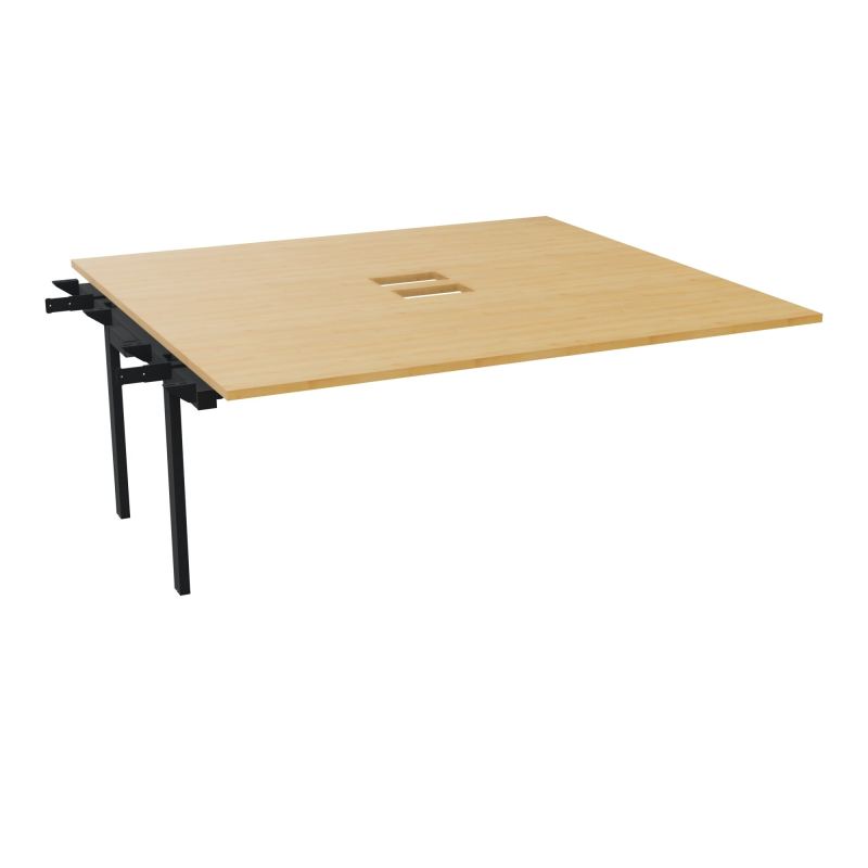 BENCH SUIVANT CONECT L180XP165CM-MONOPLAT EP25MM NS TRAPPES -PIET INTERM. CARRE    R5 ZP