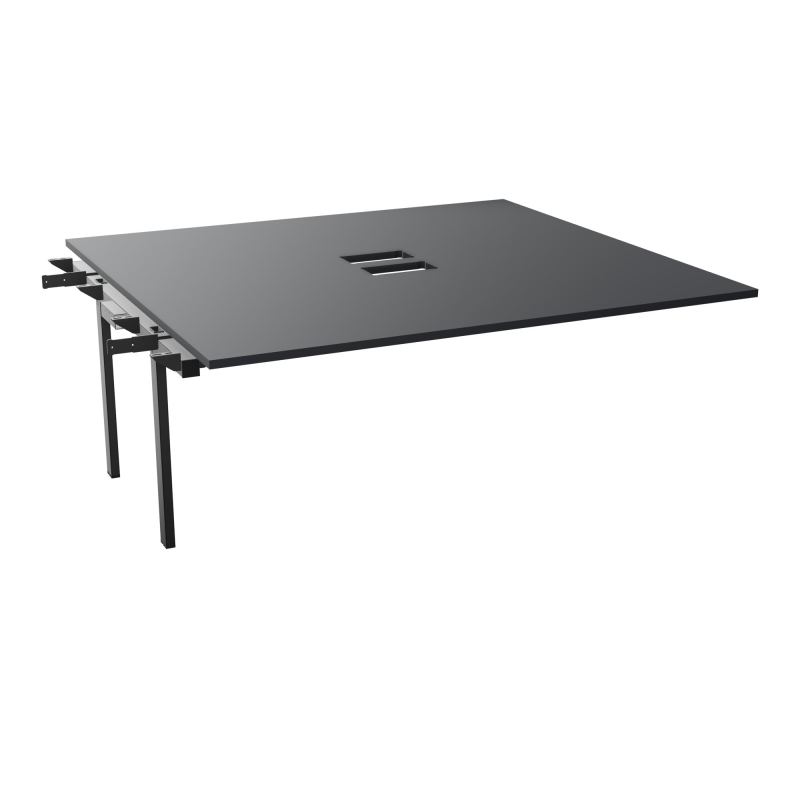 BENCH SUIVANT CONECT L180XP165CM-MONOPLAT EP25MM NS TRAPPES -PIET INTERM. CARRE    R9 SG