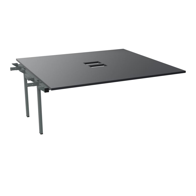 BENCH SUIVANT CONECT L180XP165CM-MONOPLAT EP25MM NS TRAPPES -PIET INTERM. CARRE    R9 SU