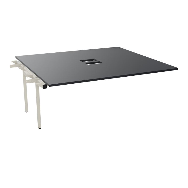 BENCH SUIVANT CONECT L180XP165CM-MONOPLAT EP25MM NS TRAPPES -PIET INTERM. CARRE    R9 ZC