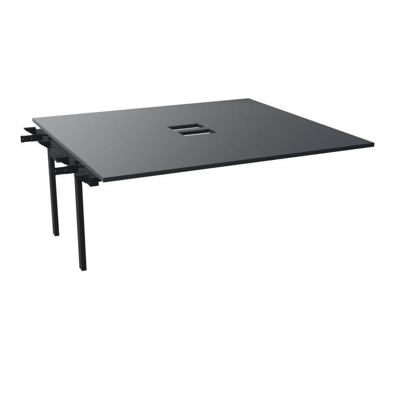 BENCH SUIVANT CONECT L180XP165CM-MONOPLAT EP25MM NS TRAPPES -PIET INTERM. CARRE    R9 ZP