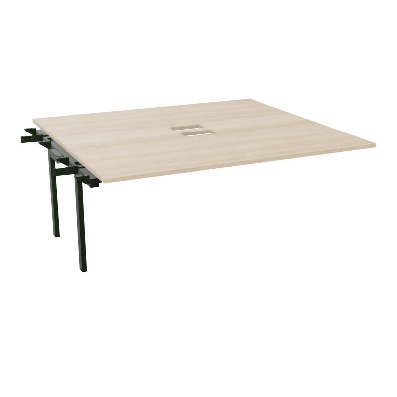 BENCH SUIVANT CONECT L180XP165CM-MONOPLAT EP25MM NS TRAPPES -PIET INTERM. CARRE RZ ST