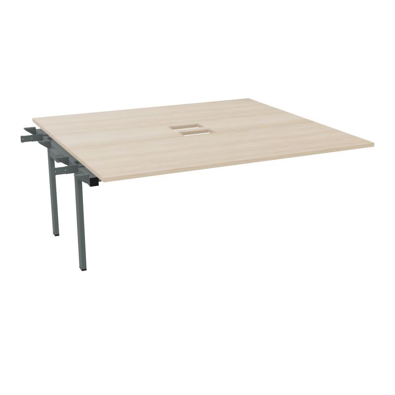 CONECT BENCH SUIVANT L180XP165CM-MONOPLAT EP25MM SANS TRAPPES RZ-PIET INTERM. CARRE SU