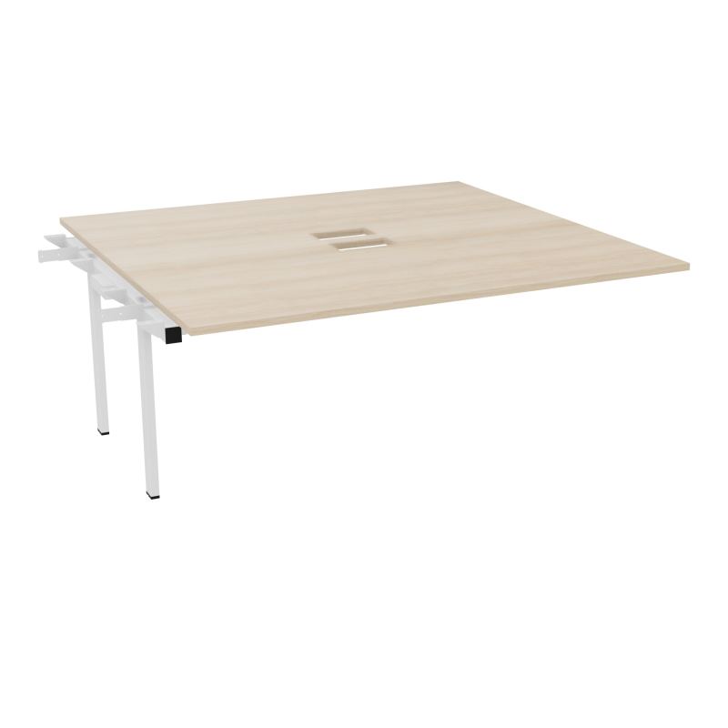 CONECT BENCH SUIVANT L180XP165CM-MONOPLAT EP25MM SANS TRAPPES RZ-PIET INTERM. CARRE ZO
