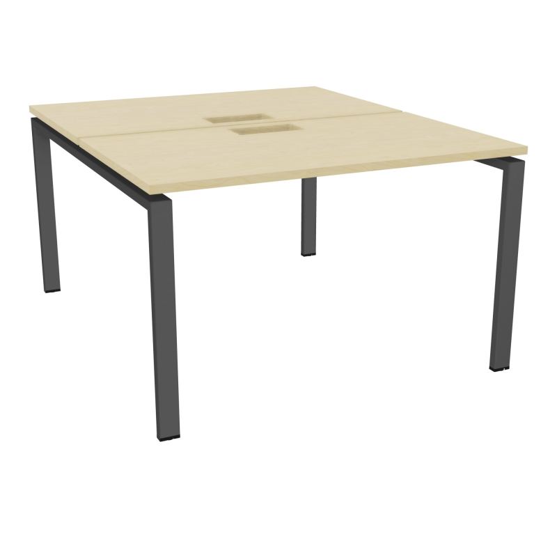 BUR BENCH CONECT L120XP142CM-2 PL25MM +DECOUPE -PIET ARCHE RECT FX N8 SC