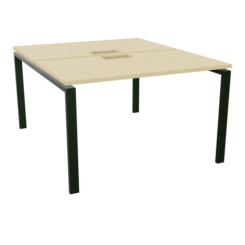 BUR BENCH CONECT L120XP142CM-2 PL25MM +DECOUPE -PIET ARCHE RECT FX N8 ST