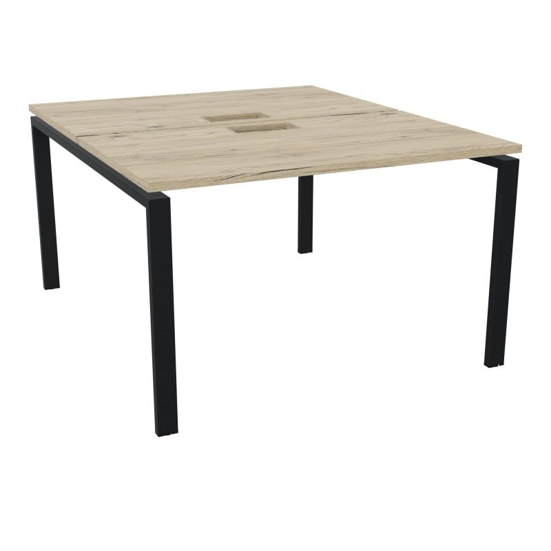 CONECT BUR BENCH L120XP142CM-2 PL25MM +DECOUPE R3-PIET ARCHE RECT FX ZP