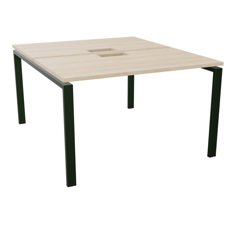 BUR BENCH CONECT L120XP142CM-2 PL25MM +DECOUPE -PIET ARCHE RECT FX RZ ST