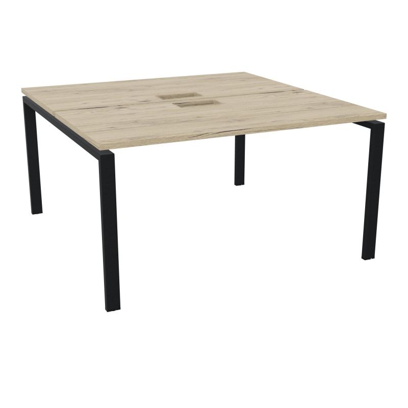 CONECT BUR BENCH L140XP142CM-2 PL25MM +DECOUPE R3-PIET ARCHE RECT FX ZP