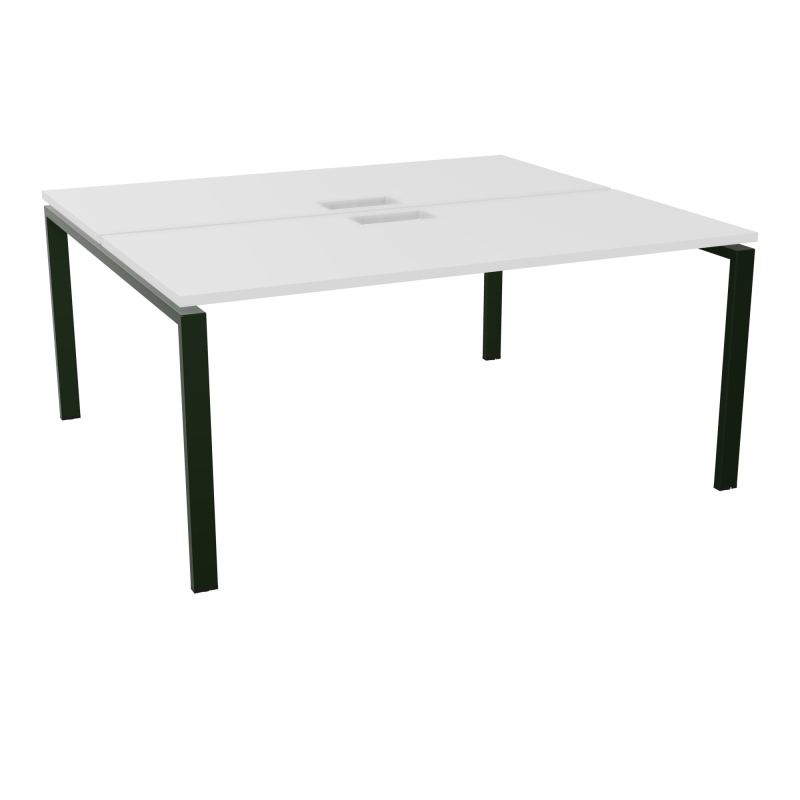 BUR BENCH CONECT L160XP142CM-2 PL25MM +DECOUPE -PIET ARCHE RECT FX MG ST