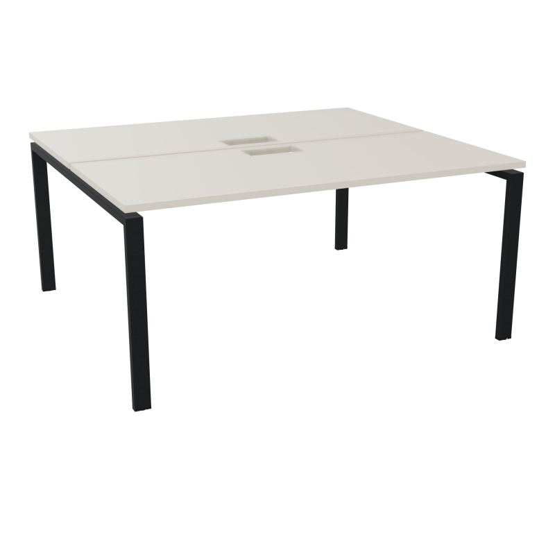 BUR BENCH CONECT L160XP142CM-2 PL25MM +DECOUPE -PIET ARCHE RECT FX N5 ZP
