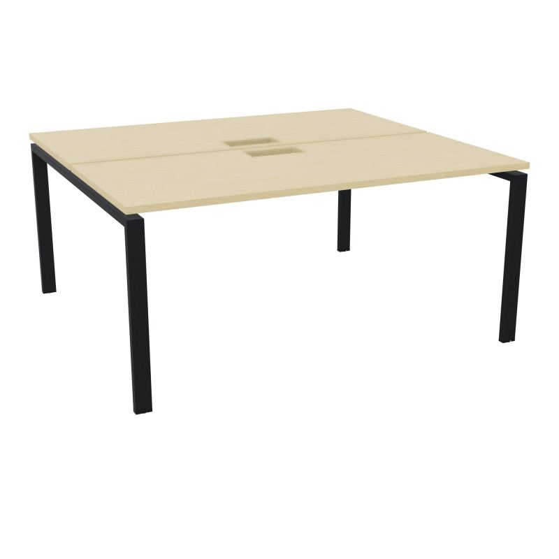 BUR BENCH CONECT L160XP142CM-2 PL25MM +DECOUPE -PIET ARCHE RECT FX N8 ZP