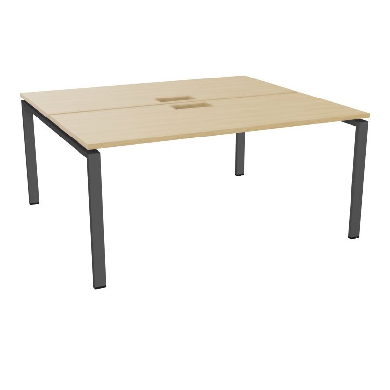 BUR BENCH CONECT L160XP142CM-2 PL25MM +DECOUPE -PIET ARCHE RECT FX   R1 SC
