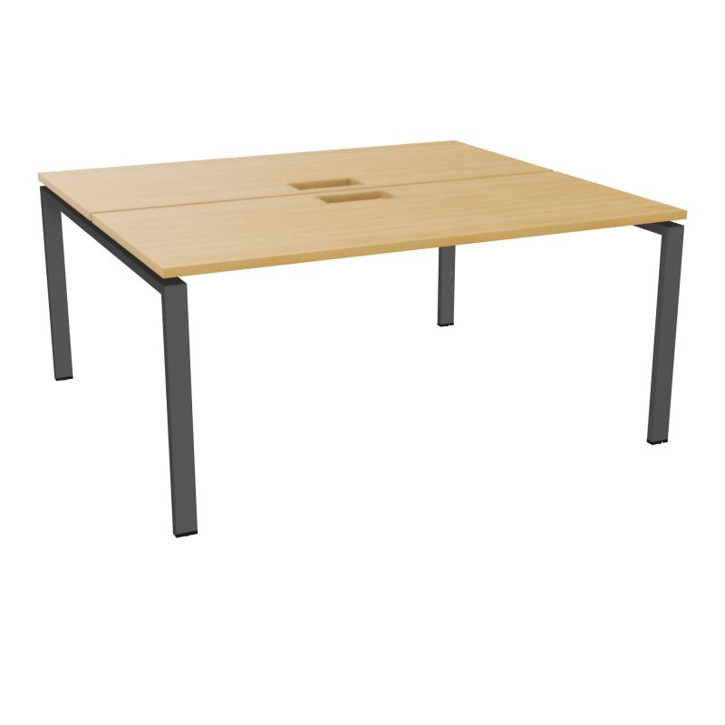BUR BENCH CONECT L160XP142CM-2 PL25MM +DECOUPE -PIET ARCHE RECT FX   R5 SC