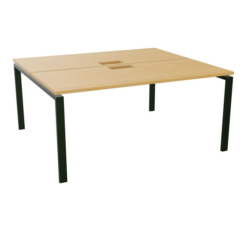 BUR BENCH CONECT L160XP142CM-2 PL25MM +DECOUPE -PIET ARCHE RECT FX   R5 ST