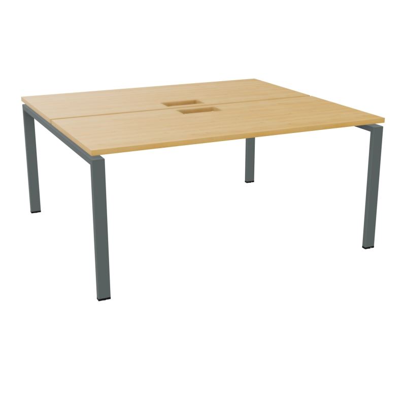 BUR BENCH CONECT L160XP142CM-2 PL25MM +DECOUPE -PIET ARCHE RECT FX   R5 SU