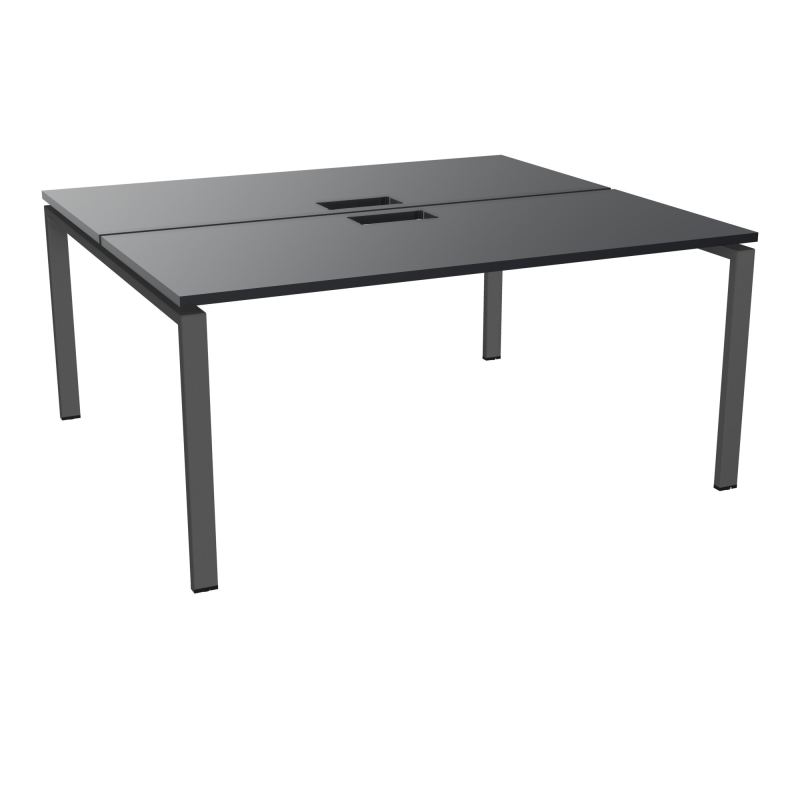 BUR BENCH CONECT L160XP142CM-2 PL25MM +DECOUPE -PIET ARCHE RECT FX   R9 SC